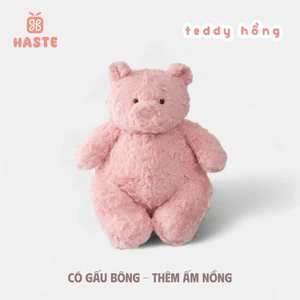 Gấu Thú Bông Gấu Teddy Lông Hồng Quà Tặng Độc Đáo Lông Xù Siêu Mềm Mịn Siêu Dễ Thươnấu