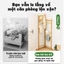 Kệ quần áo Giá phơi quần áo đặt ở góc tường thiết kế hình chữ L độc đáo đựng nón/mũ/towel/áo khoác