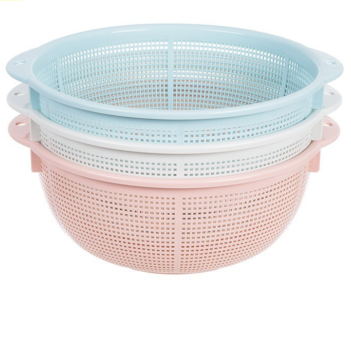 Rổ Nhựa Tròn Có Quai 28cm - Rổ Nhựa Việt Nhật