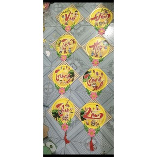Sét mẹt 4 chữ decor trung thu
