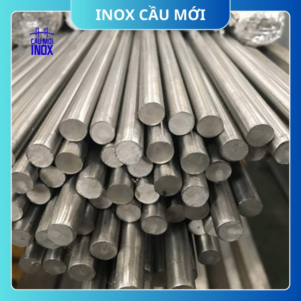 (5 cm) Trục tròn đặc Inox 304 phi 25mm/30mm/35mm/40mm/ 45mm/50mm/60mm/70mm, chiều dài 5cm