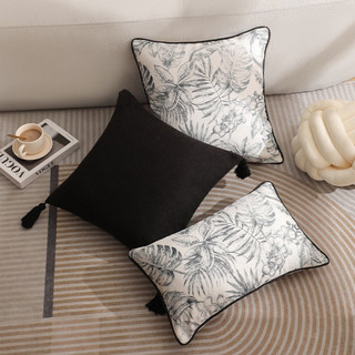 Gối trang trí sofa gối tựa sofa vuông 45x45 decor họa tiết COBUROT in sang trọng kiểu Pháp