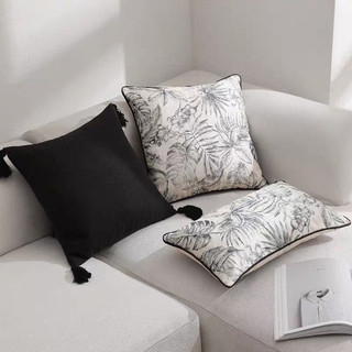 Gối trang trí sofa gối tựa sofa vuông 45x45 decor họa tiết COBUROT in sang trọng kiểu Pháp