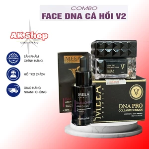 Combo Kem Face Collagen Cá Hồi DNA Pro V2 Meea origin và serum size mini