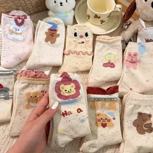 Set 10 đôi tất,vớ cổ cao muối tiêu hoạ tiết ngộ nghĩnh cho nữ