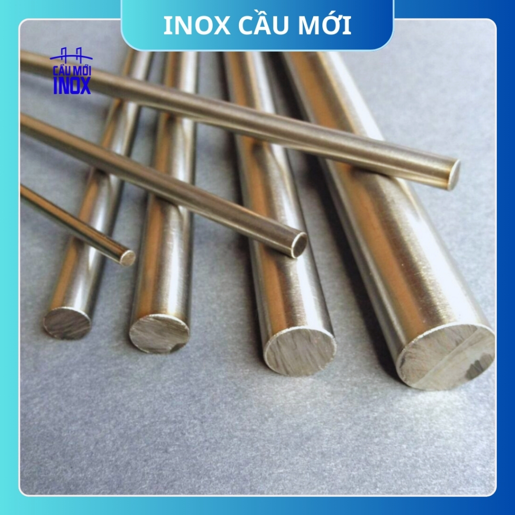 (5 cm) Trục tròn đặc Inox 304 phi 25mm/30mm/35mm/40mm/ 45mm/50mm/60mm/70mm, chiều dài 5cm