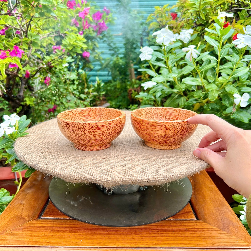 Chén Gỗ Dừa Cao Cấp Chén Ăn Cơm Bằng Gỗ Dừa Cao Cấp Dùng Ăn Hoa Quả Dùng Cho Trẻ Nhỏ An Toàn, Đường Kính 11.5 Cao 6 cm