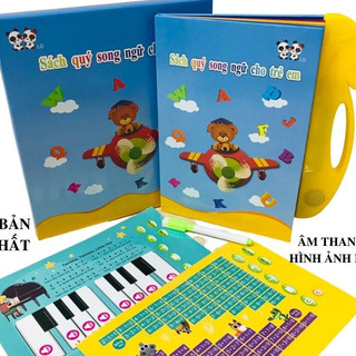 [CTKM] Sách Song Ngữ Anh Việt Thông Minh Cho Bé Sách Điện Tử Phiên Bản Mới Nhất Kèm Đàn Piano Tă