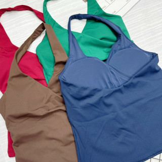 Set đồ tập thể thao gym, yoga cao cấp thiết kế cổ yếm chéo chất PoLy thoải mái thấm hút (Mã 111 new)