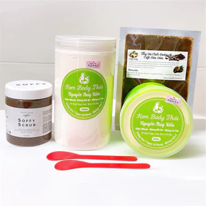 COMBO KEM BODY THÁI NGUYỄN THUÝ KIỀU + TẨY TẾ BÀO CHẾT BODY Dưỡng Da