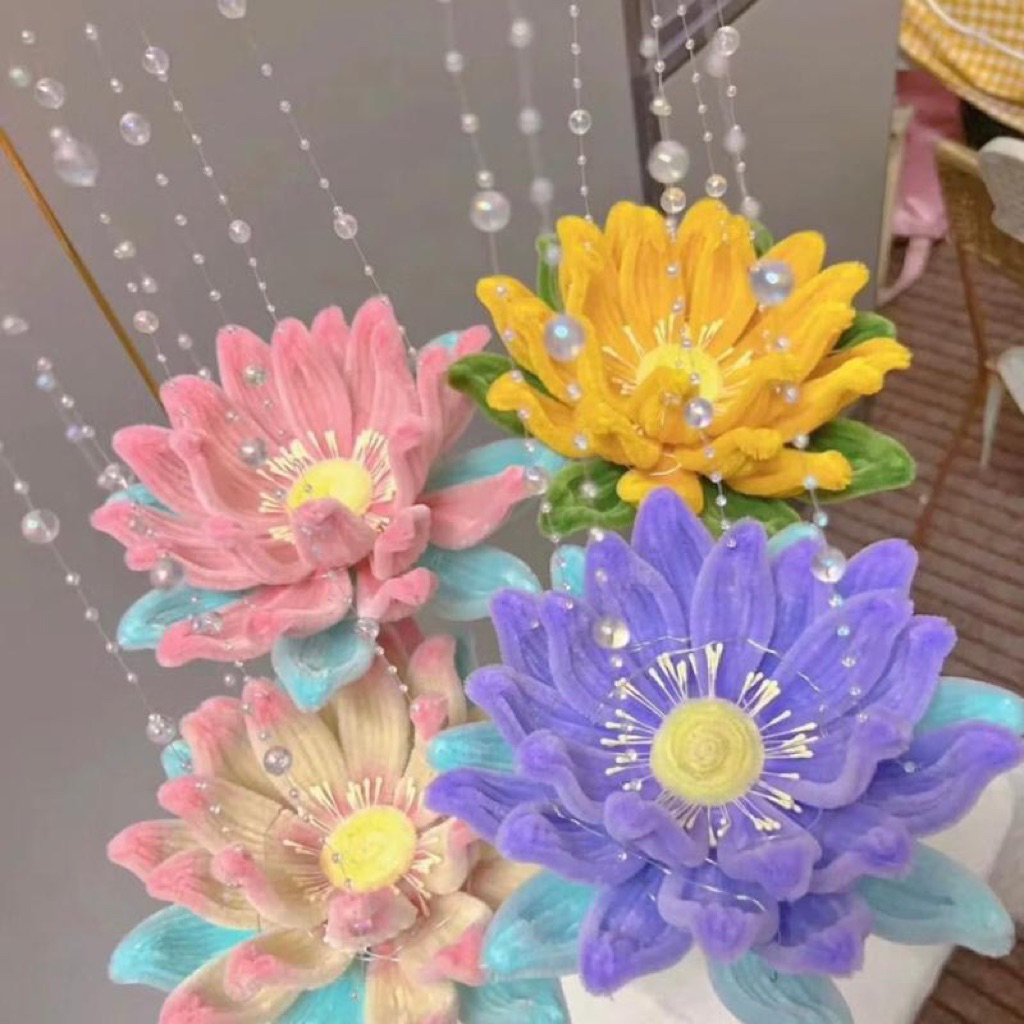 Đèn lồng hoa sen kẽm nhung phụ kiện chụp ảnh, Đèn lồng hoa sen kẽm nhung  quà tặng trung thu yagarden | Shopee Việt Nam