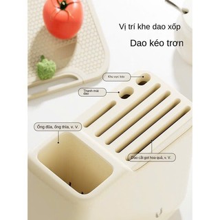iá Cài Dao Kéo Đa Năng U F O R U Kệ Để Dao Nhà Bếp Tiện Lợi Gọn Gàng Có Phụ Kiện Trang Trí Dễ Thương