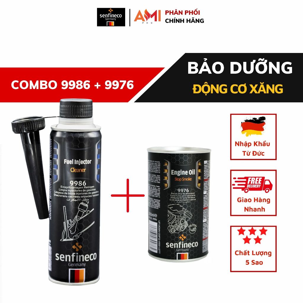 Combo 2 Bảo Dưỡng Định Kỳ Cho Xe Máy Xăng Senfineco 9986 + 9976 ...