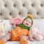 Set bodysuit Bí Ngô KÈM MŨ TẶNG TẤT HALLOWEEN Hàn Quốc cho bé trai, gái cho bé trai bé gái 5-14kg
