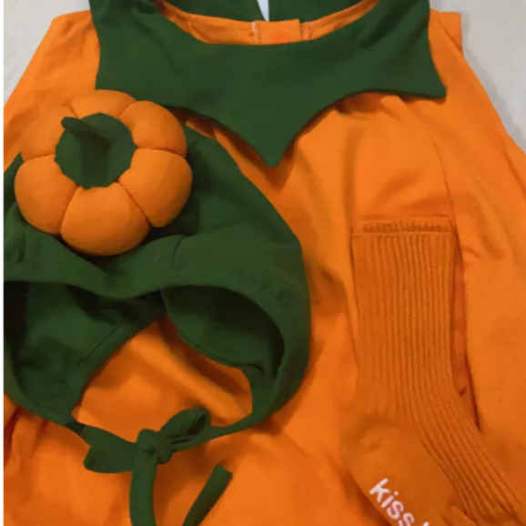 (SẴN SHIP - HỎA TỐC) Set bodysuit Bí Ngô KÈM MŨ TẶNG TẤT HALLOWEEN Hàn Quốc cho bé trai, gái cho bé trai bé gái 5-14kg