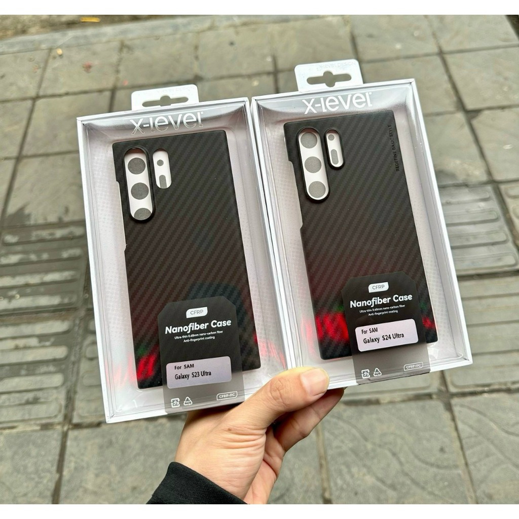 Ốp Lưng Chính Hãng X-Level vân Carbon cho Samsung S26Ultra S26Plus S26 S25Ultra S25 S25Plus