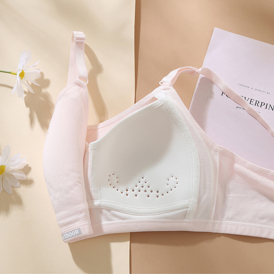 áo ngực, áo lót học sinh cấp 2 cấp 3, đệm liền 2 lớp thông hơi, chất liệu cotton thấm hút và an toàn cho làn da 1075