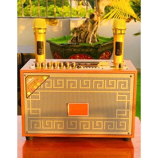 Loa Karaoke Xách Tay Kiomic K36 Tặng Kèm 2 Micro Chống Hú , Bass Âm Không Rè, Âm Thanh Mạnh Mẽ Trung Thực, Sống Động