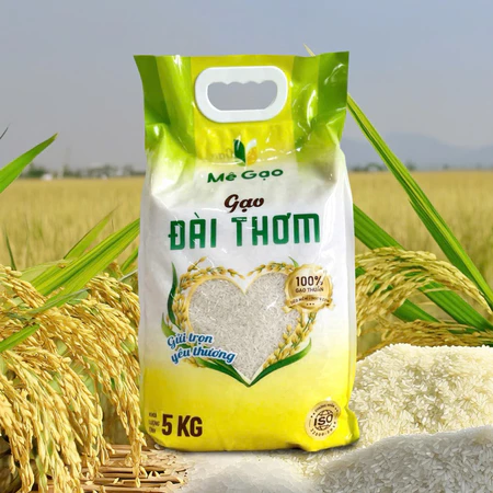 Gạo Đài Thơm Mê Gạo 100% Gạo Thuần, Hạt Dài Trắng Đẹp, Cơm Dẻo Mềm Thơm Ngon