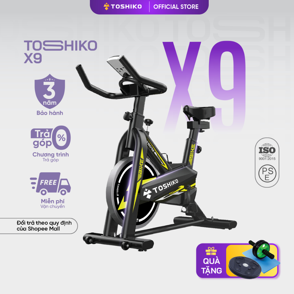 Xe đạp tập thể dục thể thao tại nhà TOSHIKO X9 cao cấp hàng chính hãng bảo hành 3 năm | BigBuy360 - bigbuy360.vn
