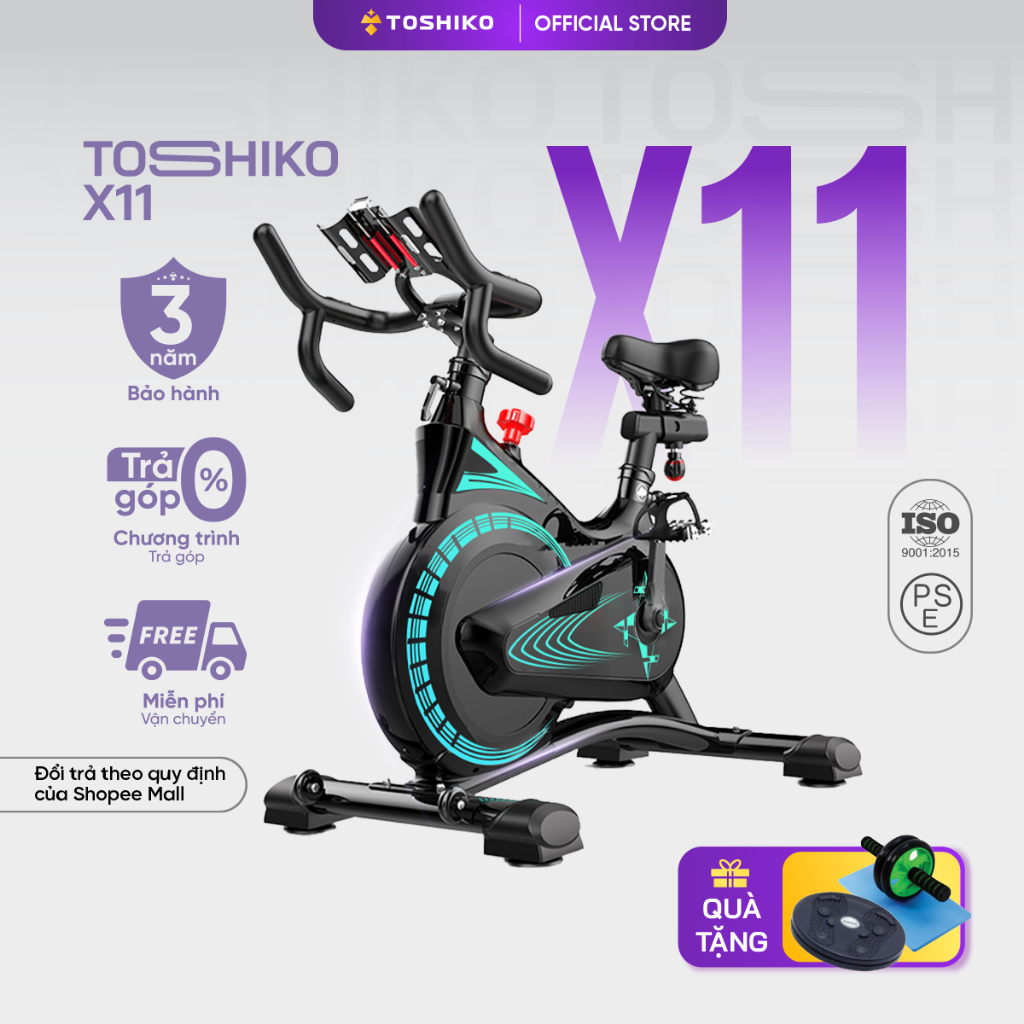 Xe đạp thể dục tại nhà TOSHIKO X11 chính hãng giúp tăng cơ giảm mỡ bánh đà kháng từ Bảo hành 3 năm | BigBuy360 - bigbuy360.vn