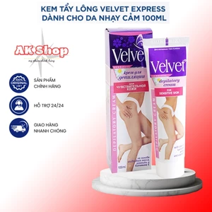 Kem Tẩy Lông Velvet Depilatory Cream Tuýp 100ml Nhập khẩu - nhẹ dịu không đau rát an toàn cho da