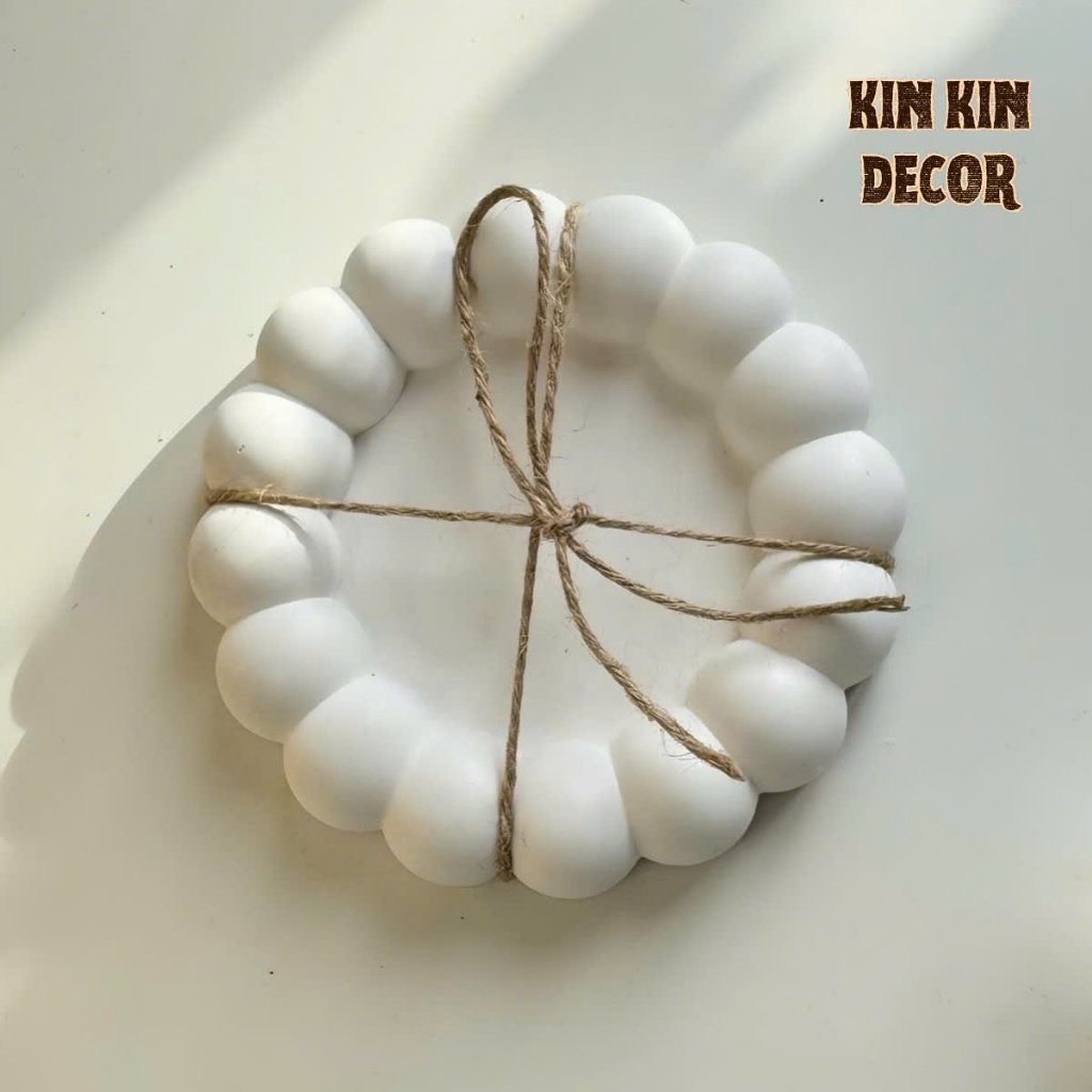 Khay thạch cao decor trang trí, đựng phụ kiện, trang sức, nến thơm, làm quà tặng KINKIN Decor | BigBuy360 - bigbuy360.vn