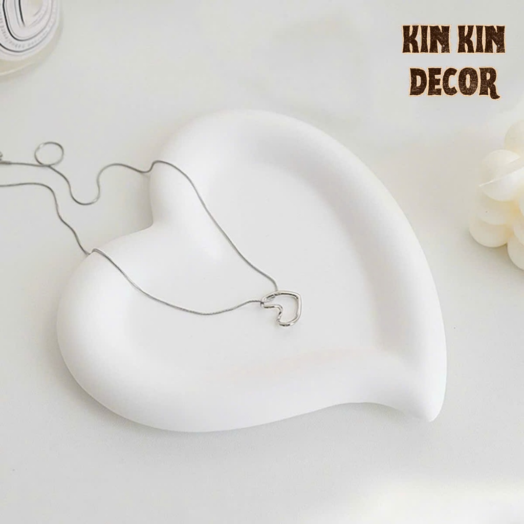 Khay thạch cao decor trang trí, đựng phụ kiện, trang sức, nến thơm, làm quà tặng KINKIN Decor | BigBuy360 - bigbuy360.vn
