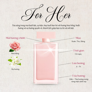 Chiết Narciso Rodriguez For Her EDP (Nar Hồng) Mùi Hương Ngọt Ngào Của Dân Văn Phòng