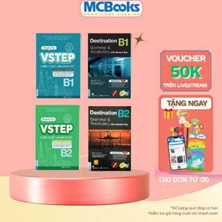 Sách - Combo Luyện thi chứng chỉ Tiếng Anh trình độ B1,B2 - Destination B1,B2 + VSTEP B1,B2