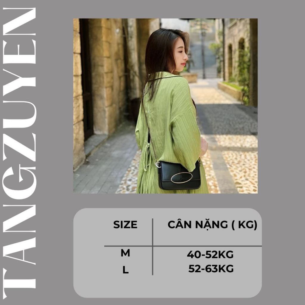 Bộ Áo Sơ Mi Dây Buộc Lưng Quần Short xanh bơ cốm trắng SQ029 Set Quần Đùi Áo Somi Cộc Tay Dáng Thụng Vải Đũi Gân 2 Màu