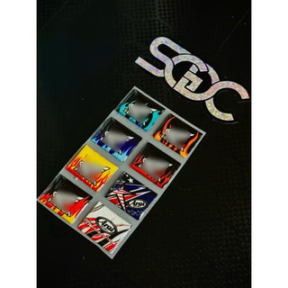 Tem Sticker Nhựa Nổi Phản Quang 3M - Logo Ho.n-da Vuông Custom 10 Màu Sắc V2 |SGDC - 1 Cái|