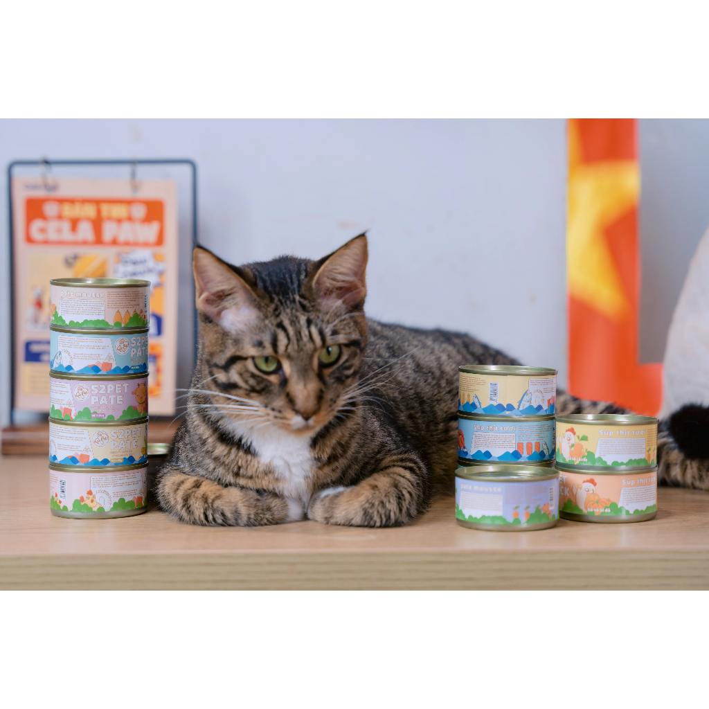 [Combo 24] Pate S2Pet Gravy Cho Mèo Lon 85g Thịt Tươi Giàu Dinh Dưỡng, Bổ Sung Đầy Đủ Dinh Dưỡng