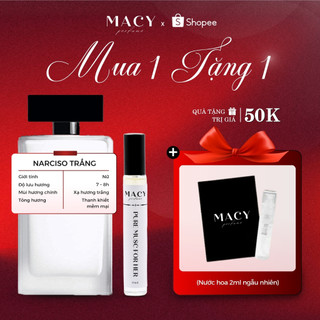 Nước Hoa Nữ Narciso Trắng Pure Musc Hương Hoa Cỏ Quyến Rủ Nữ Tính