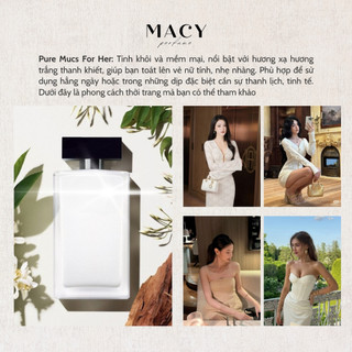 Nước Hoa Nữ Narciso Trắng Pure Musc Hương Hoa Cỏ Quyến Rủ Nữ Tính