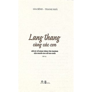 Sách - Lang thang cùng các con - Hồi ức về người cha Đỗ Gia Khởi - Gia Bình & Thanh Nhã - An Thư Book
