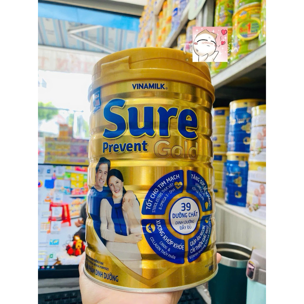 [Mẫu mới] Sữa bột Vinamilk Sure Prevent Gold 900g | Shopee Việt Nam