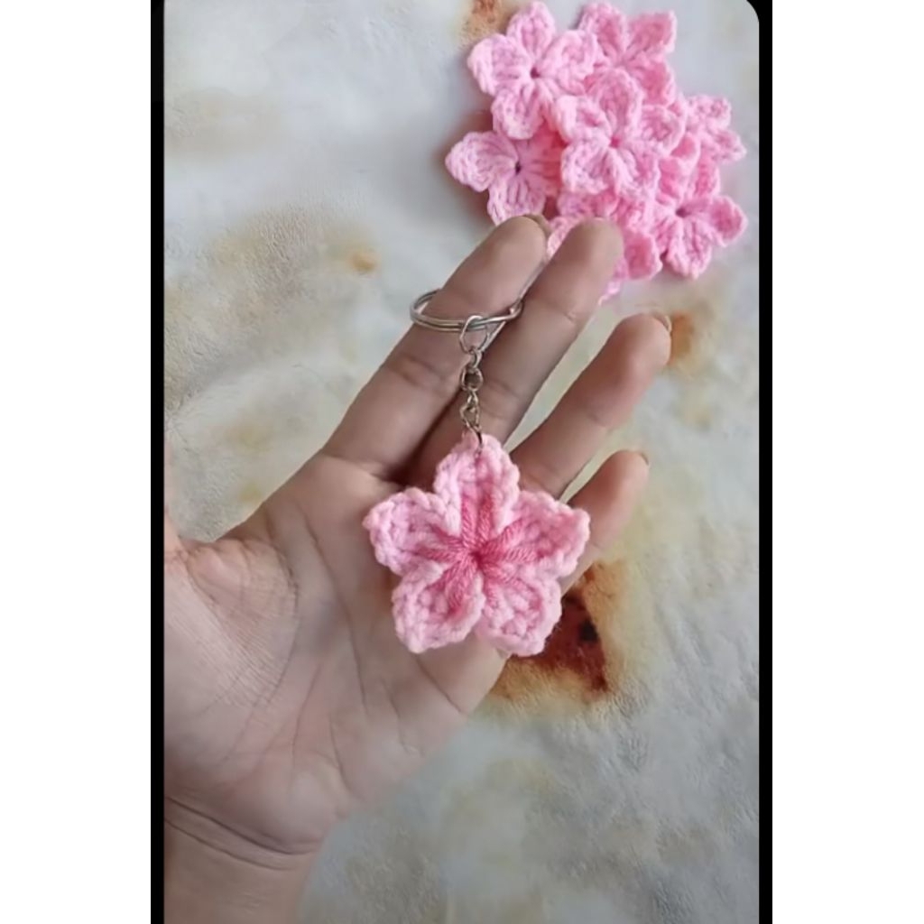 Móc Khoá Hoa Đào , Thẻ Quà Tặng Hoa Đào