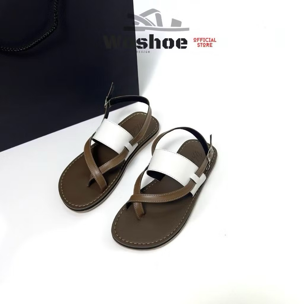 Giày Sandal Nữ Dây Mảnh Chéo Xỏ Ngón Cực Xinh Trẻ Trung Năng Động