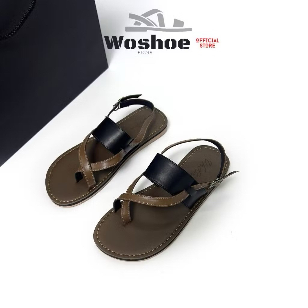 Giày Sandal Nữ Dây Mảnh Chéo Xỏ Ngón Cực Xinh Trẻ Trung Năng Động