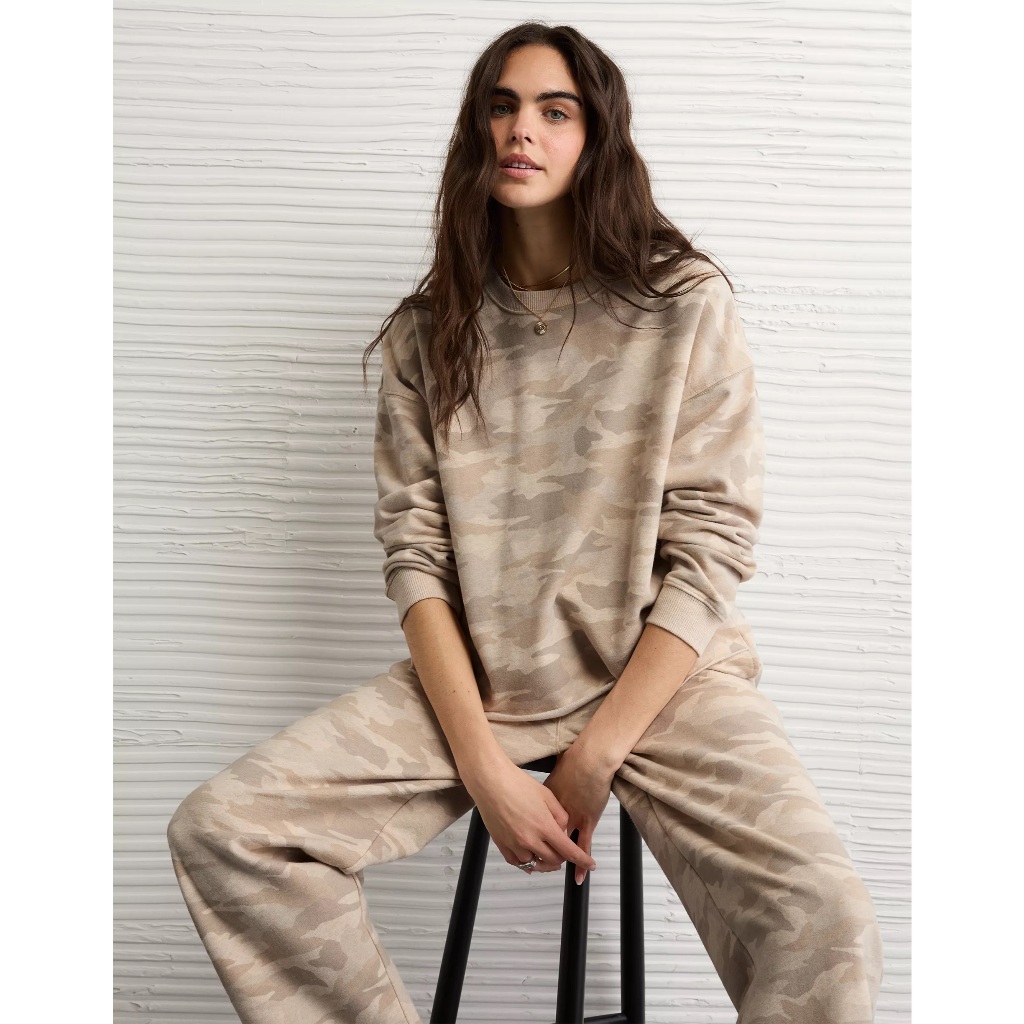 Sweatshirt AE Cropped Cut-Off dành cho Nữ. Chẩt vải nỉ bông. | Shopee ...