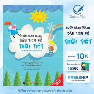 Sách tranh khoa học Cuốn sách tranh đầu tiên về thời tiết - Quảng Văn Books