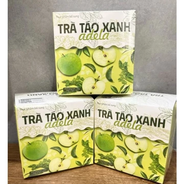 Trà Táo Xanh Adela - Hộp 12 gói Hỗ trợ giảm cân giảm mỡ giảm béo cấp tốc thảo dược tự nhiên(mẫu mới)