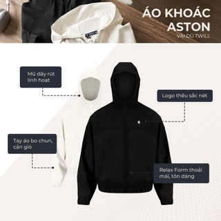 Áo khoác gió nam Cao Cấp chống nắng ASTON, chất liệu Dù Twill mềm mịn thoáng mát - POLOMANOR