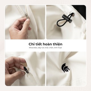 Áo khoác gió nam Cao Cấp chống nắng ASTON, chất liệu Dù Twill mềm mịn thoáng mát - POLOMANOR