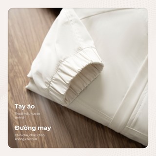 Áo khoác gió nam Cao Cấp chống nắng ASTON, chất liệu Dù Twill mềm mịn thoáng mát - POLOMANOR
