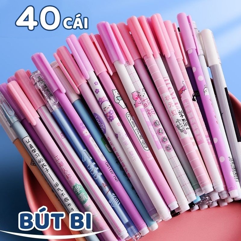 Bút Bi Gel Bấm Mực Đen, Ruột Bút Gel 0.5mm Nét Viết Đều Dành Cho Học Sinh, Sinh Viên, Văn Phòng