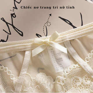 Quần lót nữ ren cao cấp sang trọng thoáng mát Quần chip ren lưới họa tiết hoa xinh xắn HOMEBRA L8809