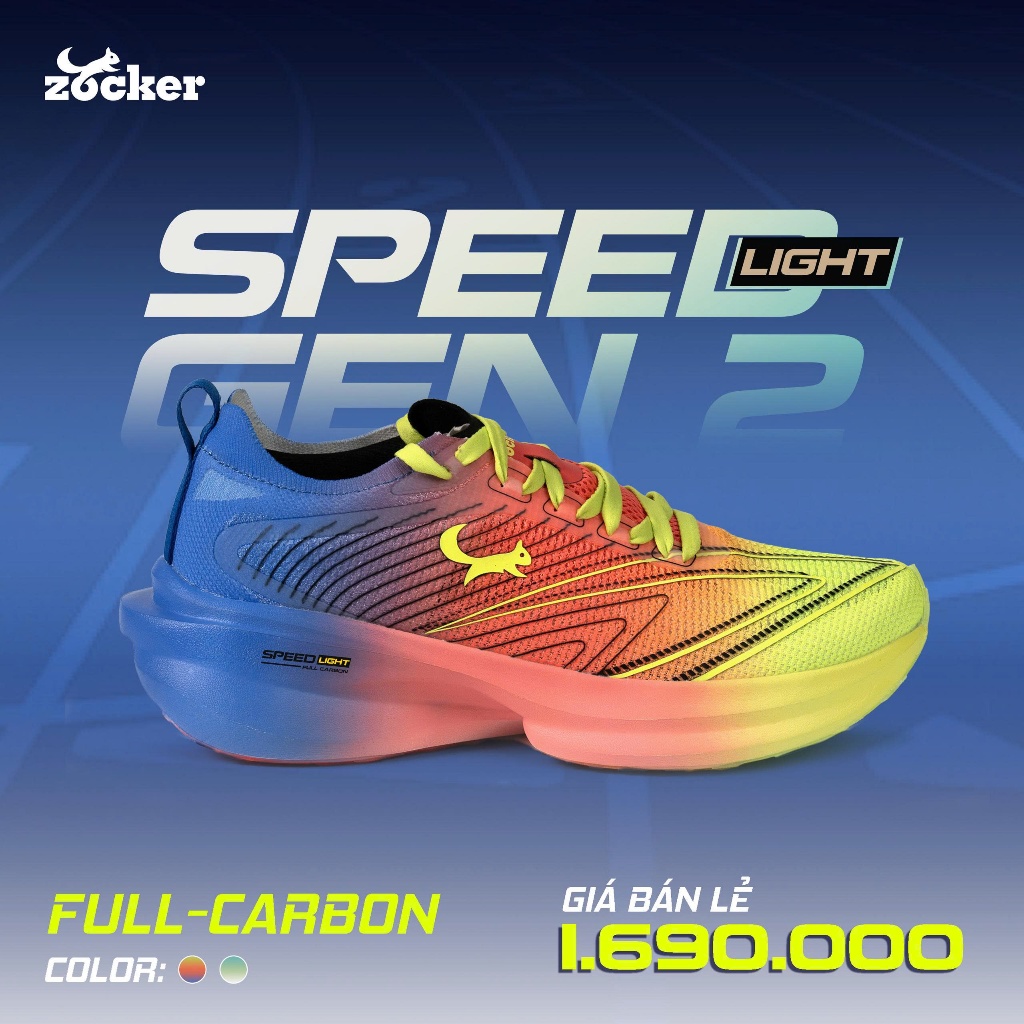 Giày Chạy Bộ Zocker Speed Light Gen 2 Full Carbon Nhẹ Chính Hãng Cao ...