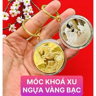 🌸BÁN CHẠY🌸 Móc Khoá Đồng Xu Hình Ngựa Vàng Bạc của Úc kỷ niệm Tết 2026 tặng quà cực chất Hot Trend 2026